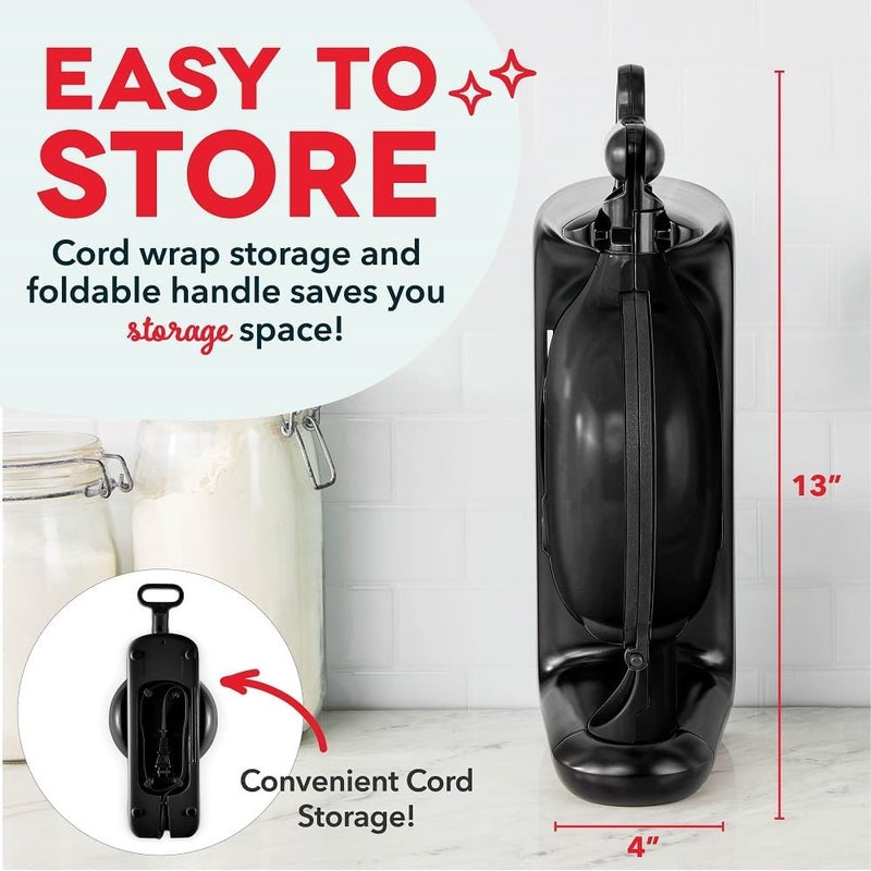 Dash صانعة الوافل البلجيكية القابلة للتقليب - قالب وافل بسماكة 1 بوصة، مكواة وافل غير لاصقة مع تسخين سريع، صانعة وافل بلجيكية دوارة للأطفال والعائلات، فقط أضف العجين (أسود) - Image 4